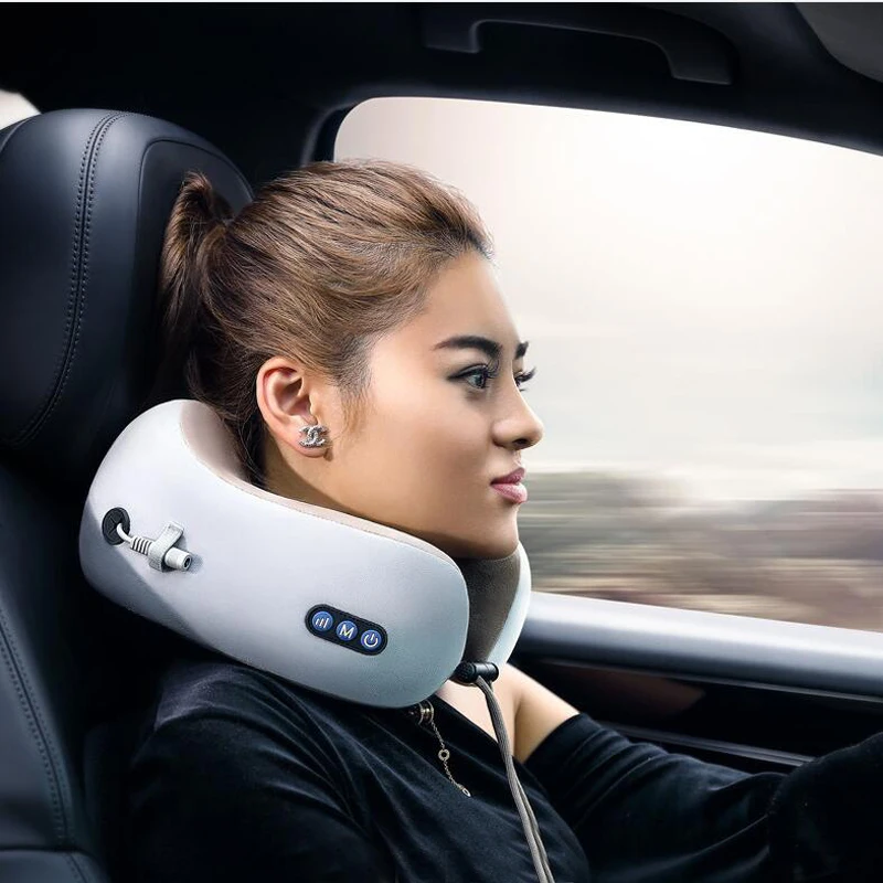 

Massager For Neck Portable Intelligent M Shape Neck Massage Pillow Neck Pain Stiffness Relief Kneading Vibration Electrotherapy