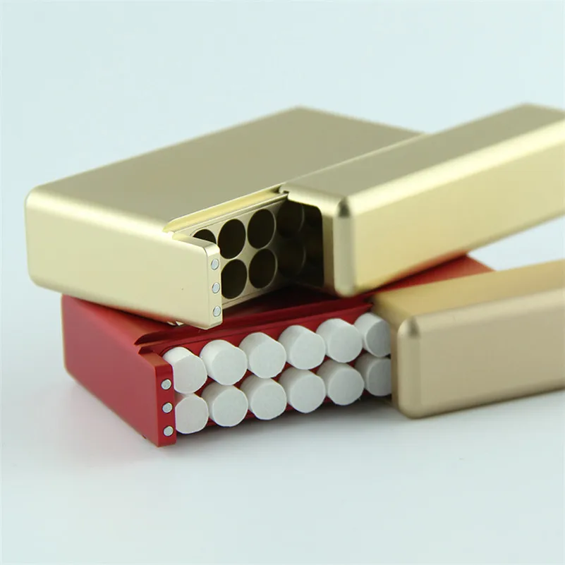 

Aluminum Alloy Light Electronic Cigarette Case For Iqos Heets 18-hole Sliding Type Cartridge Storage box for IQOS