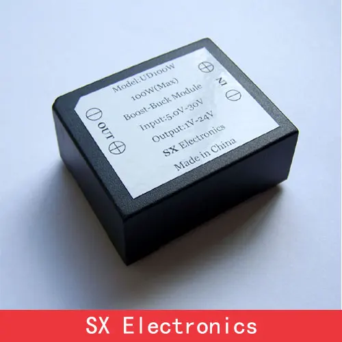 

100W/6A Auto Boost Buck Converter DC5.5V-30V to 1V-28V Solar Charger 24V12V Regulator Water Proof