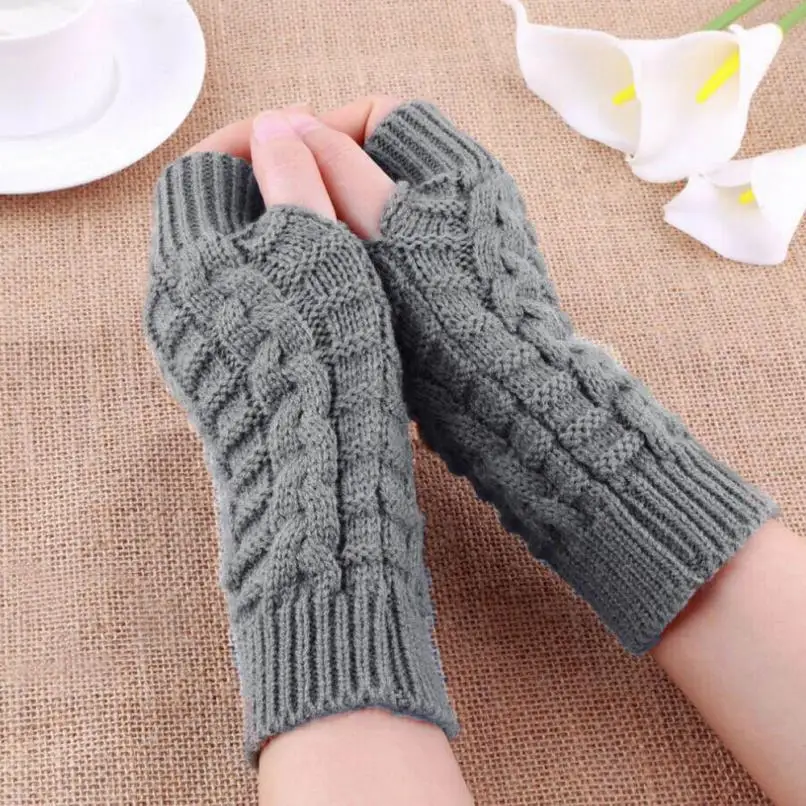 Snowshine Юли Мода Трикотажные ARM Пальцев Зимние перчатки унисекс мягкие теплые варежки