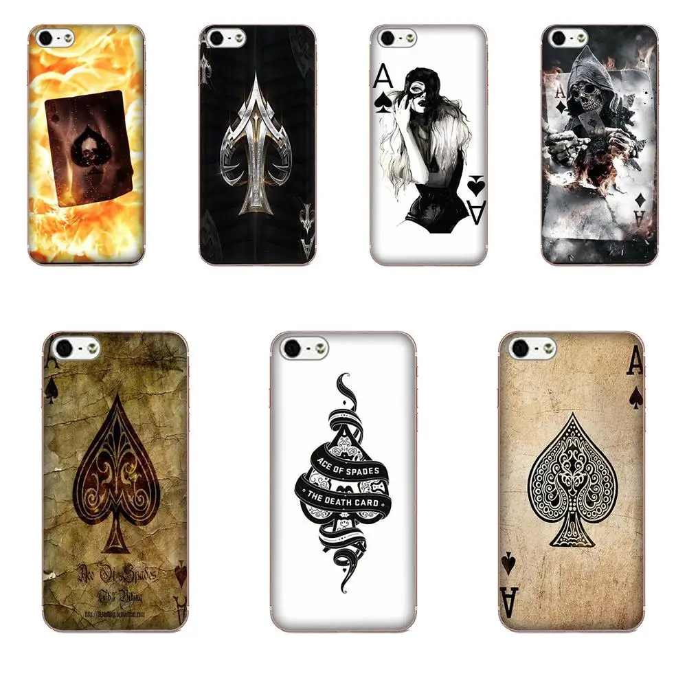 Ace Of Spades из пакета игральных покерных карт TPU протектор для Huawei P8 P9 P10 P20 P30 Mate 7 8 9 10 20