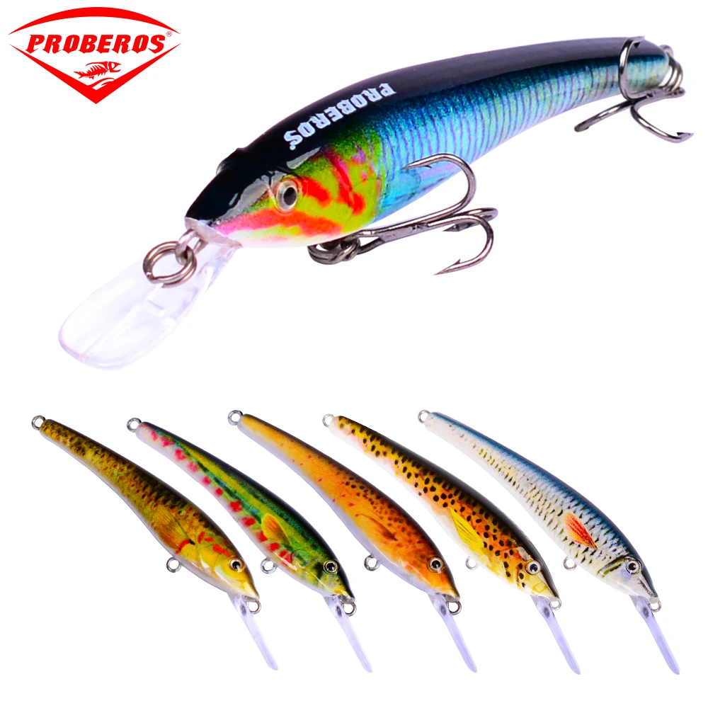 1 шт. рыболовные приманки 3 &quot-7 6 см/3 2 г-0 11 унц. Topwater Crank Bait Цвет гольян 8 # крючок