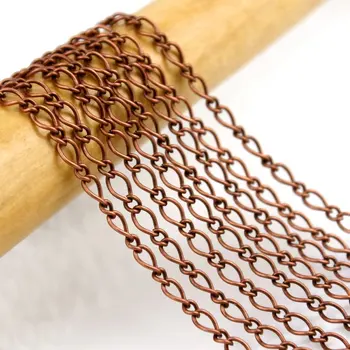 

Free shipping!!!!100M/lot Antique Copper Plated Vintaged Classic Link Chain 4mm