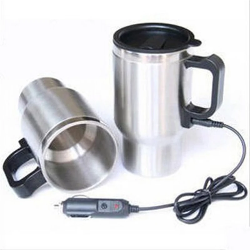 Автомобильный стакан бутылка 12 в 450 мл для чая кофе воды нагреватель отопительный инструмент чашка Электрический чайник тепловой автомобильный прикуриватель нагреватель вождения