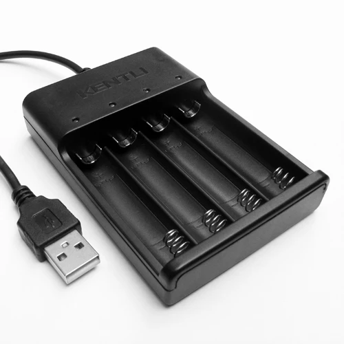 

freeship KENTLI 4 slots USB battery charger for KENTLI 1.5v AA lithium rechargeable battery Smart Charger