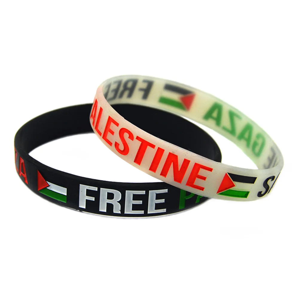 1 шт силиконовый браслет с флагом Save Gaza Free Palestine