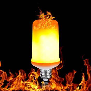 

9W E27 LED Flame Lamp 3 Mode+Gravity Sensor Night Light 85-265V LED Flame Effect Fire Bulb Christmas Halloween Decoration