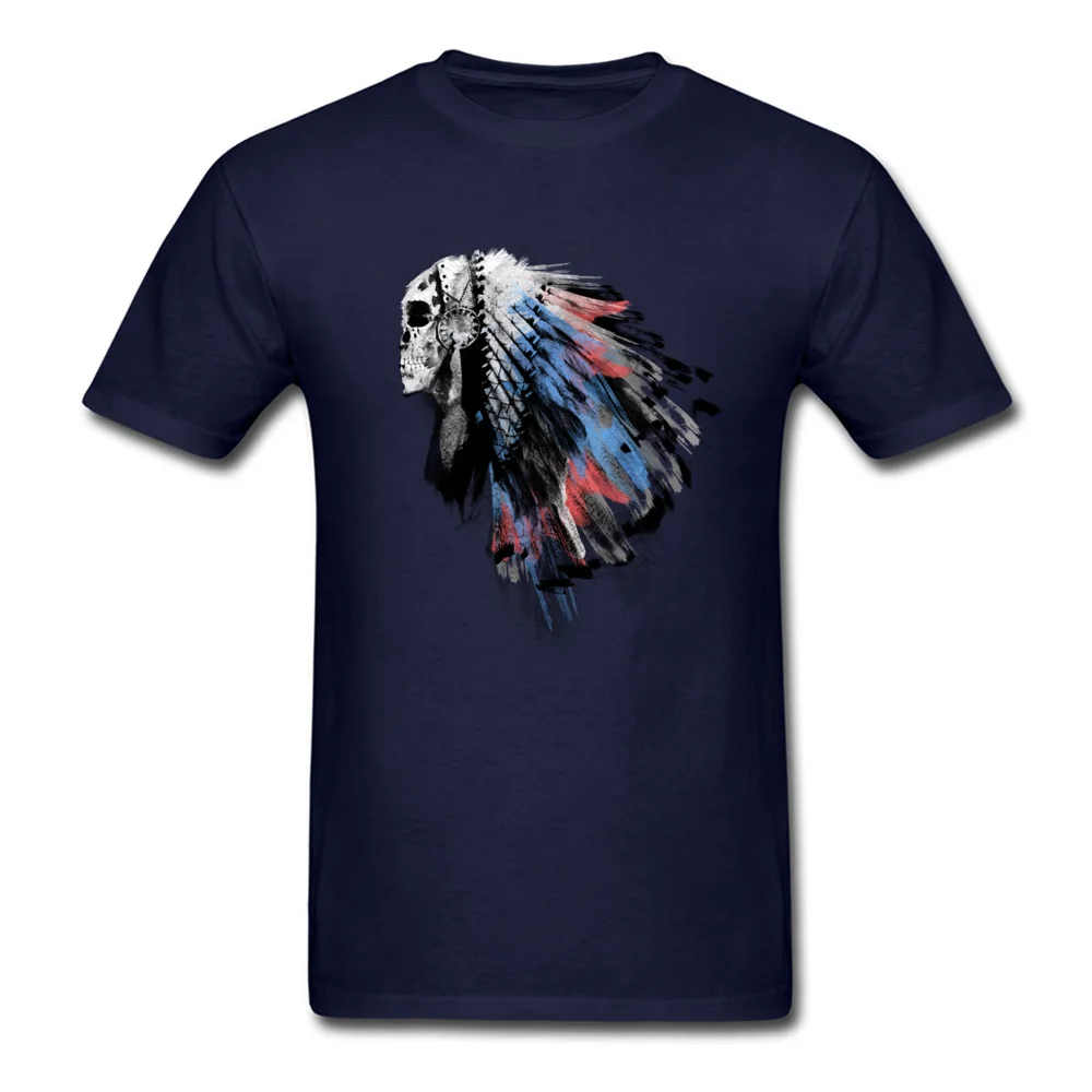 Dead Chief Cotton T-Shirt for Men Short Sleeve Slim Fit Tees Brand New Lovers Day Crew Neck T Shirt Printed On Dead Chief navy