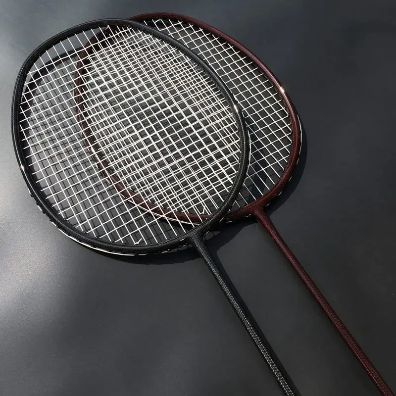 1 pc Free shippingBLACK woven badminton racket 100 carbon fiber