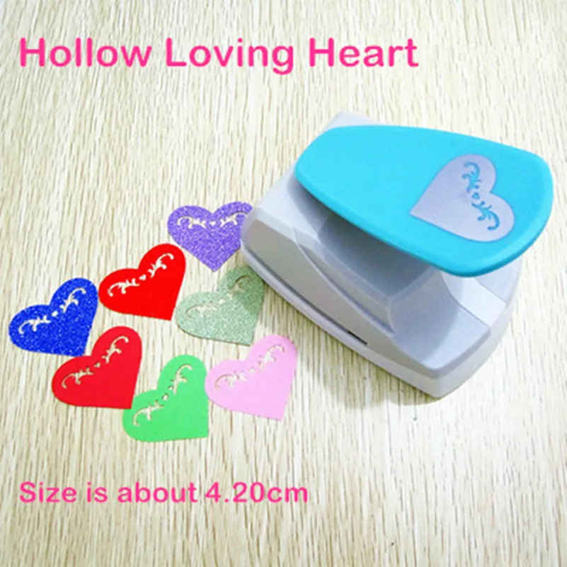 Free Shipping 4.2cm Big Hollow Loving Heart Shape Hole Punch Craft