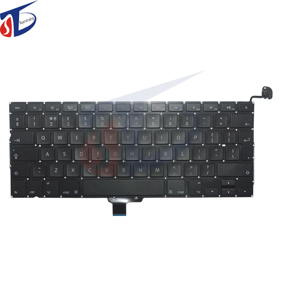 Original New 13 UK Keyboard FITS for font b Macbook b font Pro A1278 keyboard 2009
