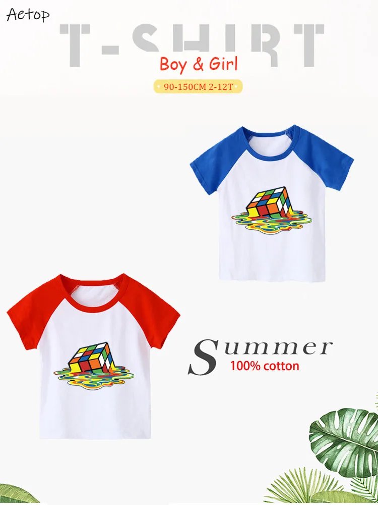 

2T-12T Children's summer T-shirt hot Big Bang Theory cartoon print t shirt boys and girls favorite cartoon costume