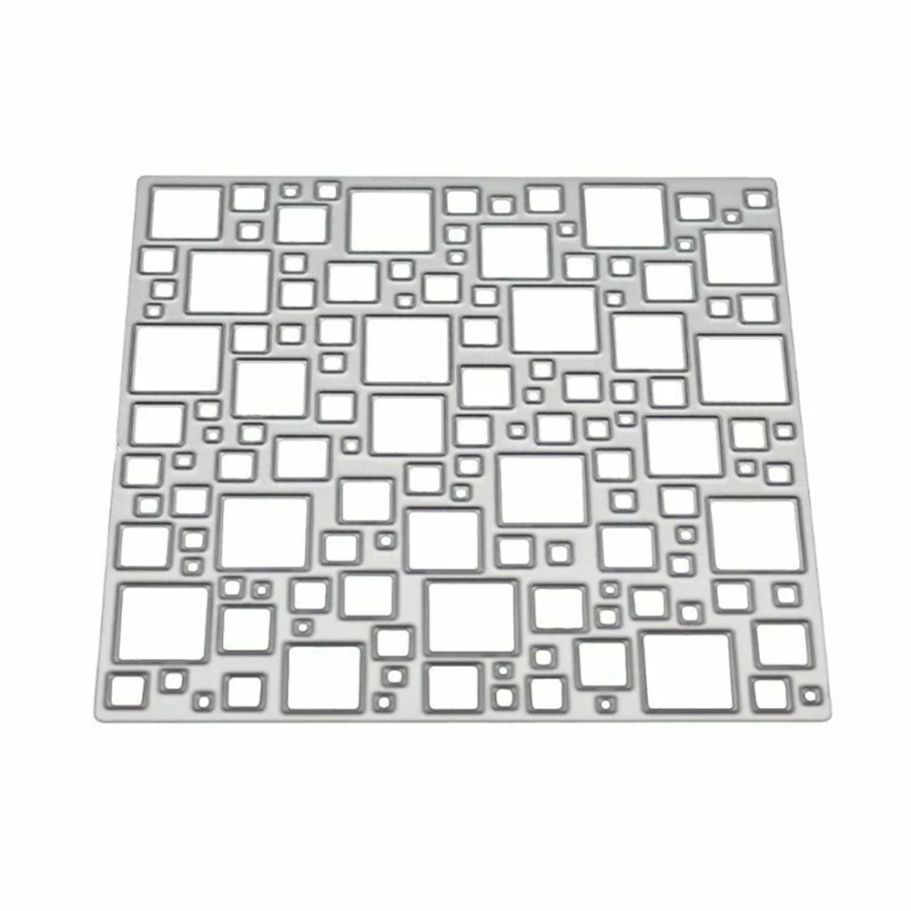 Прямоугольные металлические резные штампы DIY Скрапбукинг фон бумажный трафарет