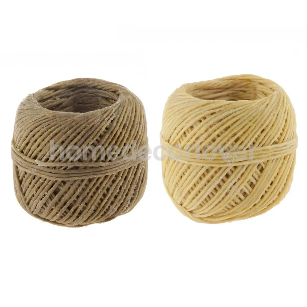 

2x Mixed Color Phenovo Organic Wick Beeswax Coating Candle Wick DIY