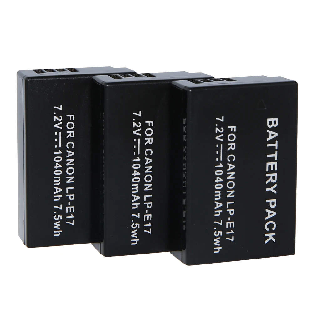 Bateria para Câmera Bateria de 1300mah para Canon Digital Stereo T6s 760d m3 8000d Kiss X8i lp E17 Eos T6i 750d - Image 6