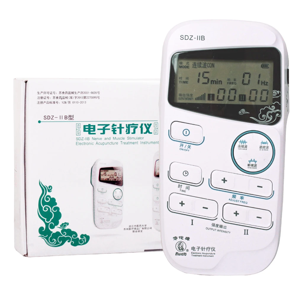 

Hwato SDZ-IIB Handheld Acupuncture Stimulator Electronic acupuncture treatment instrument 2 Channel Electronic Nerve stimulator