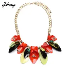 Manera de Las Mujeres Collar Colgante de Collar de Gargantilla Collier Femme 2016ZA Traje Maxi Declaración Bijoux Joyería de Boho Flor Accesorio