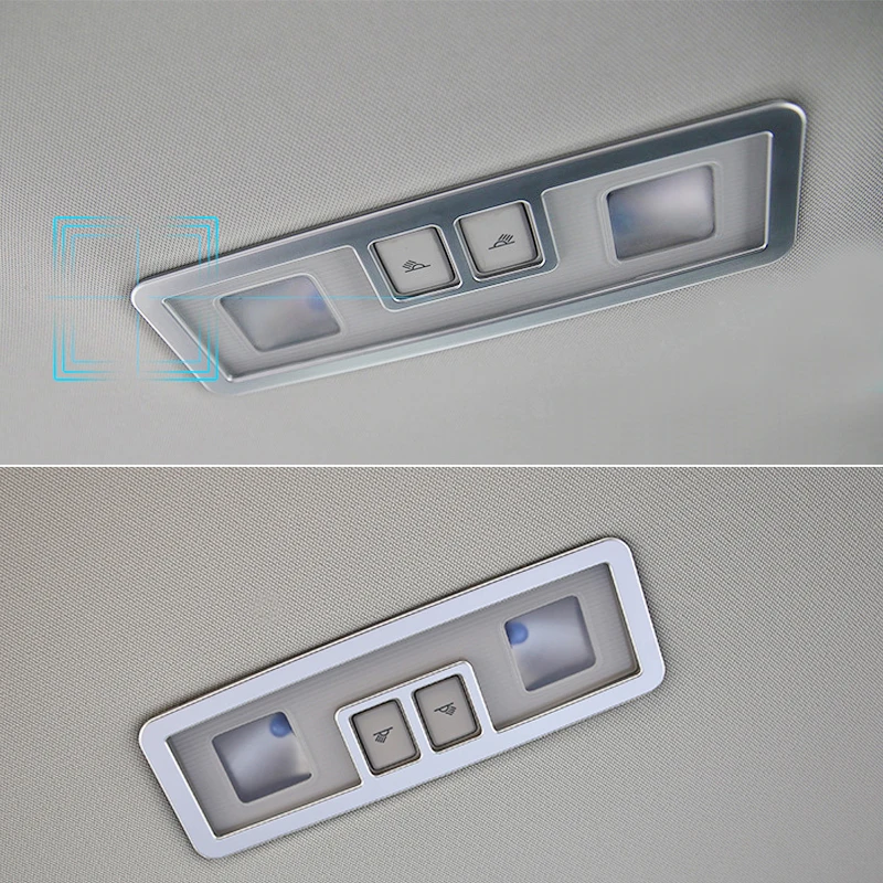 Interior ABS Rear Reading Light Frame Cover Sticker 1pcs Car Accessories Cover For Volkswagen Golf Mk7 2014-2018 Interior ABS Rear Reading Light Frame Cover Sticker 1pcs Car Accessories Cover For Volkswagen Golf Mk7 2014-2018