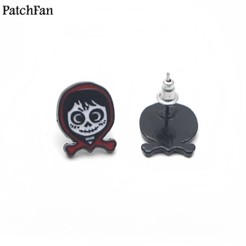 

12pairs/lot Patchfan cute earrings enamel Charm Cute creative party favor women Souvenir present A1278