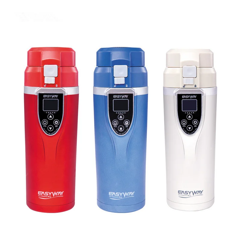 

DC 12V/24V Portable 350ml Car Auto Heating Cup Adjustable Temperature Car Boiling Mug Electric Kettle Boiling Vehicle Thermos