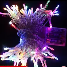 5 м высокая яркость светодиодный светящаяся гирлянда на батарейках Рождественские огни праздничный свадебный фон светодиодный свет