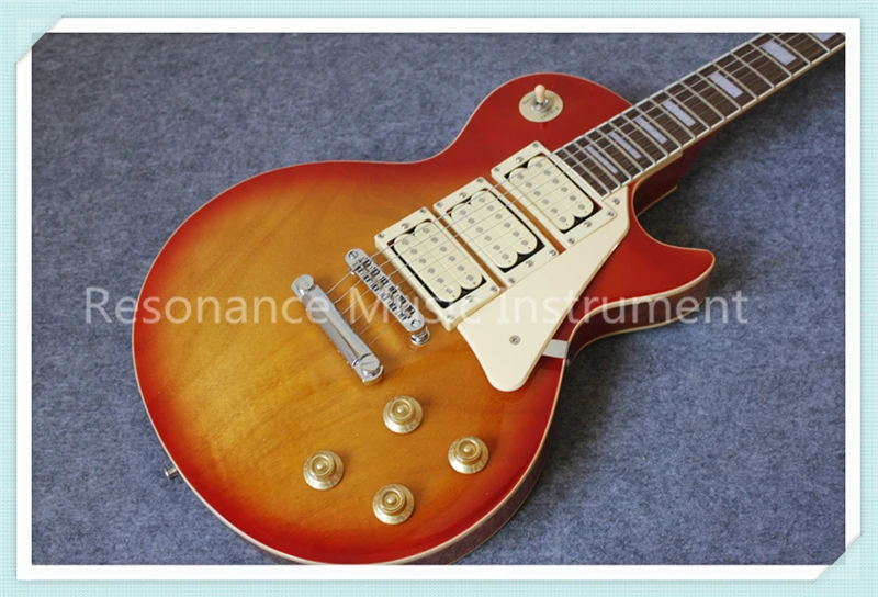 

New Arrival China CS Cherry Sunburst Suneye LP Standard Electric Guitar Ace Frehley Signature Guitarra Electric