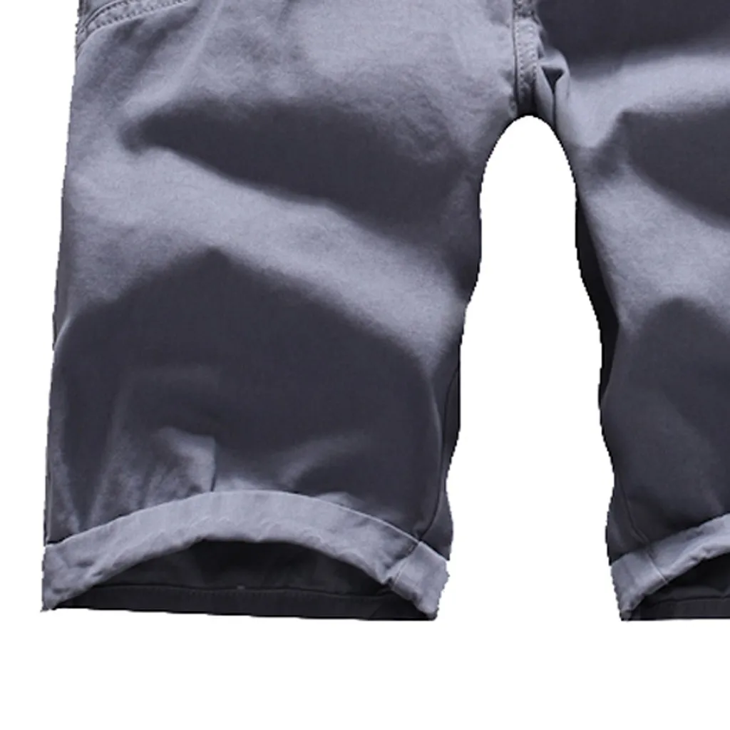 Шорты Для мужчин Pantalones, шорты с карманами; брюки; Повседневное однотонные Цвет Классический прямой крой брюк Spodenki шорты мужские Korte Broek