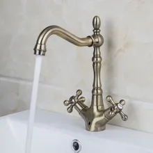 Кухня Cozinha torneira Античная Медь Латунь Поворотный Палуба Гора 8632-6 360 градусов Поворотный Спрей кран опрыскиватель кран Chrome