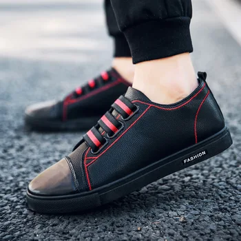 

2019 spring New Men Casual Shoes Male Korean Fashion Sneakers Men's High Shoes