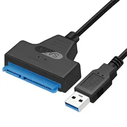 USB 3,0 SATA 3 кабель Sata к USB адаптер до 6 Гбит/с Поддержка 2,5 дюйм(ов) внешний SSD HDD жесткий диск 22 Pin Sata III кабель