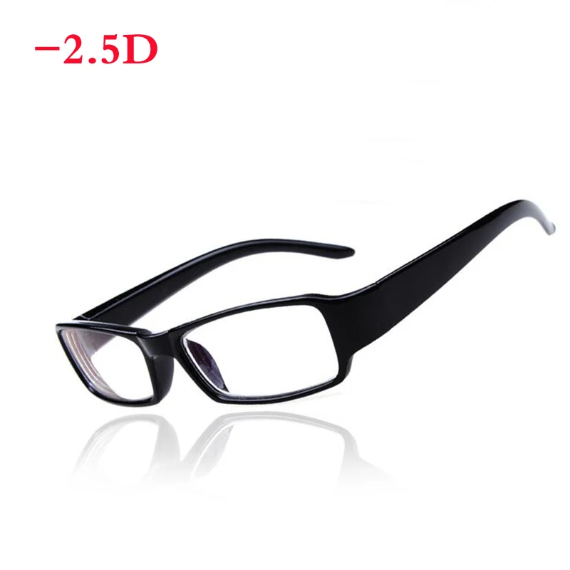 Горячие новые женские мужские готовые очки для близорукости короткие очки для коррекции зрения черные-100-150-200-250-300-350-400-450-500-550-600 - Цвет оправы: myopia 250