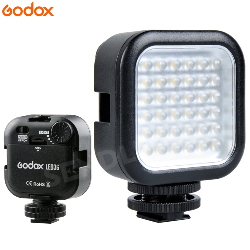 

Original Godox LED 36 Video Light Professional Photographic Lighting 5500~6500K for DSLR Camera Camcorder mini DVR