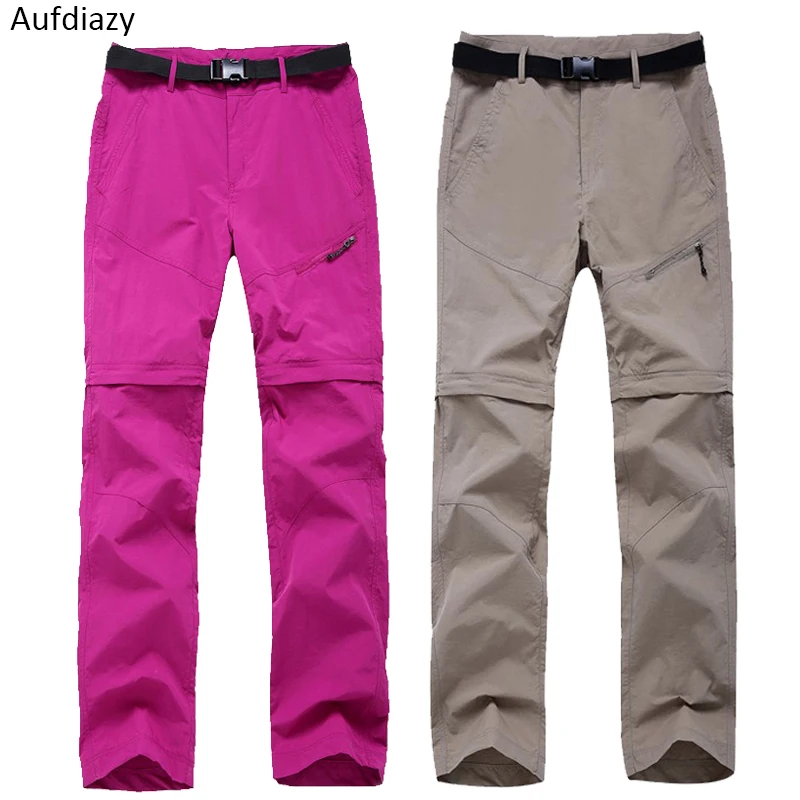 Aufdiazy primavera verano Mujer extraíble de secado rápido pantalones de senderismo azul deporte al aire libre pantalones femeninos pesca senderismo pantalón 3XL JW006 Aufdiazy primavera verano Mujer extraíble de secado rápido pantalones de senderismo azul deporte al aire libre pantalones femeninos pesca senderismo pantalón 3XL JW006