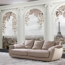 Украшение дома обои для стен рулон римские колонны башня город пользовательские 3d фото обои 3d стереоскопические обои