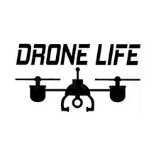 Drone Decal Car Sticker UAV ” Drone Life” Car Stylings Motorcycle Wall Home Glass Window Door Laptop Vinyl Decor 18.0cmX9.9cm