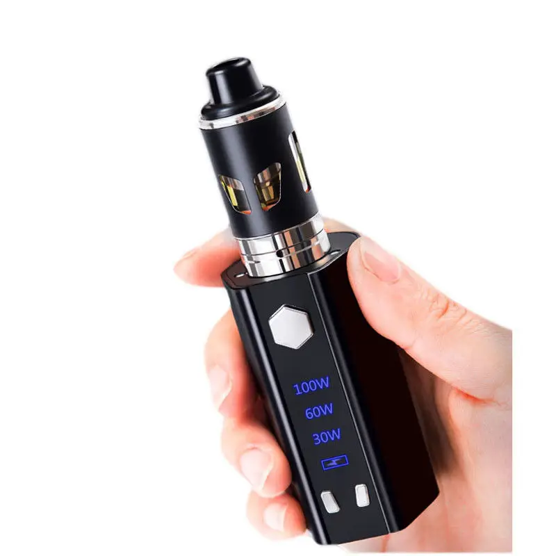 Electronic Cigarette 100W Adjustable vape mod box kit 2600mah built-in battery e-cigarette Starter Kit atomizer vaper Electronic Cigarette 100W Adjustable vape mod box kit 2600mah built-in battery e-cigarette Starter Kit atomizer vaper