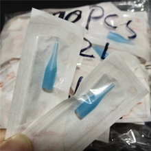 100 шт 5RL Перманентный макияж машинка для бровей Иглы для губ колпачки индивидуальная упаковка наконечники игл для татуажа