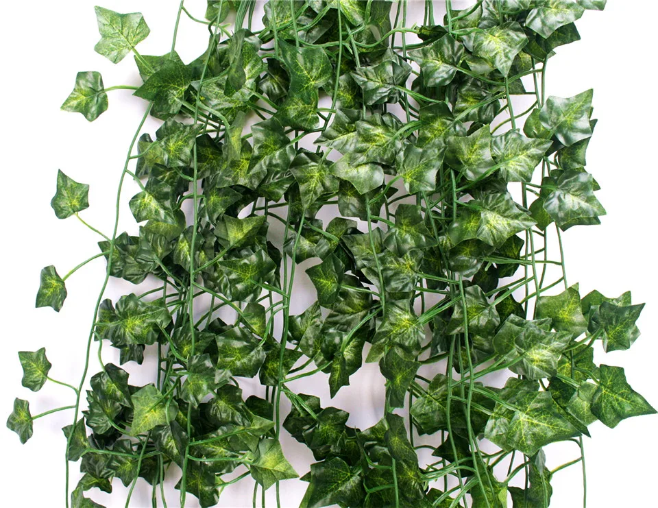 Имитация листьев декоративный ротанг цветок домашняя труба-кондиционер балкон зеленое украшение поддельное растение отель настенный