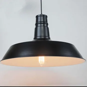 

aluminum cap pendant light home lighting Vintage Loft matt black/white E27 lamp lighting pendant lamps GY250