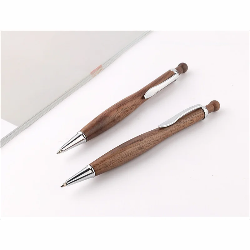 TERCEL простая деревянная ручка из нержавеющей стали для ручек с ручкой для карандаша на водной основе сменный пакет для чернил 0,5 мм для