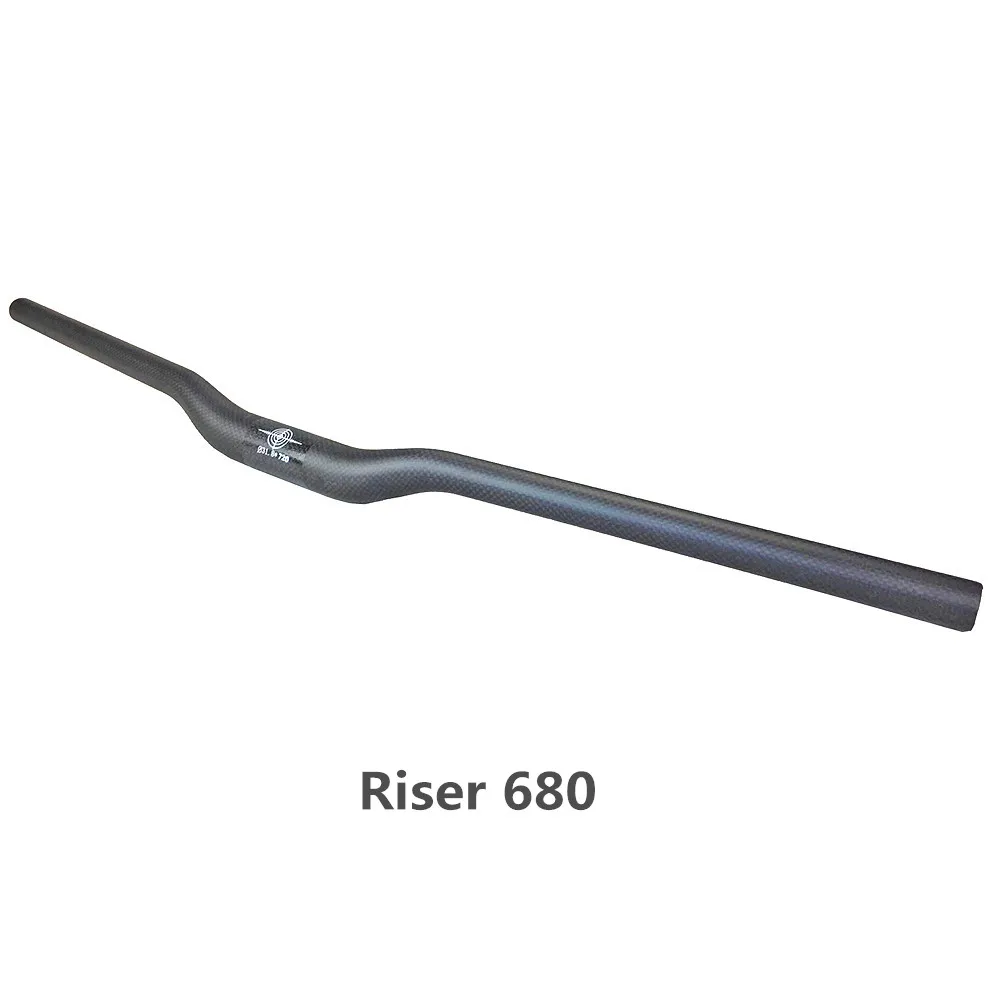 riser 680 Запчасти для велосипедного велосипеда, руль для горного велосипеда, плоская планка, руль, Аксессуары для велосипеда, 580-760 мм, 3 k, матовый - Цвет: riser 680