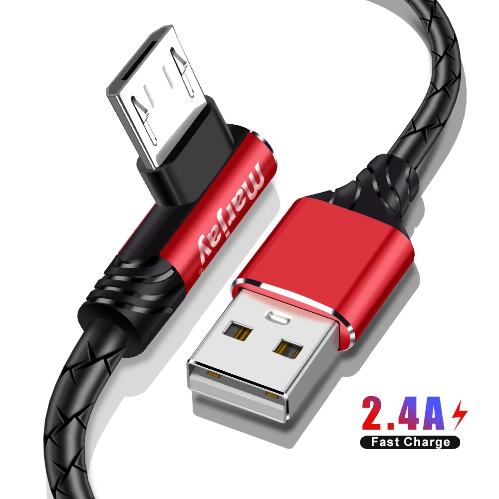 Marjay 2.4A Micro USB кабель для быстрой зарядки и Зарядное устройство Шнур для samsung S7 Xiaomi Redmi Note 5 планшет Android, телефон кабель Microusb