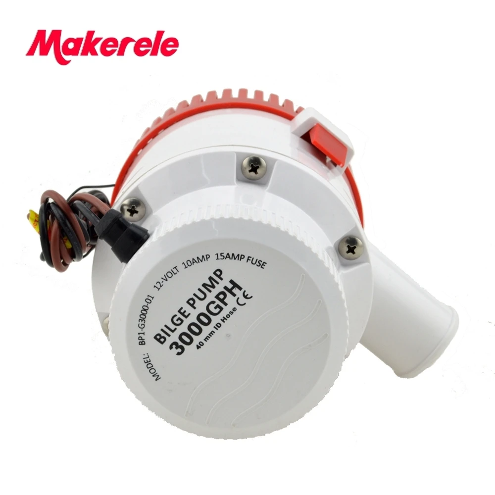 

MKBP-G3000-12/24 3000GPH водяной насос с батарейным питанием Трюмный насос 12/24 в от китайского завода с морским, моторным домом