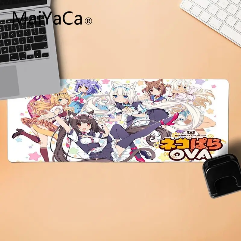 MaiYaCa Chocola Nekopara DIY Дизайн Шаблон коврик для игровой мыши большой коврик для мыши Lockedge компьютерный коврик для ПК