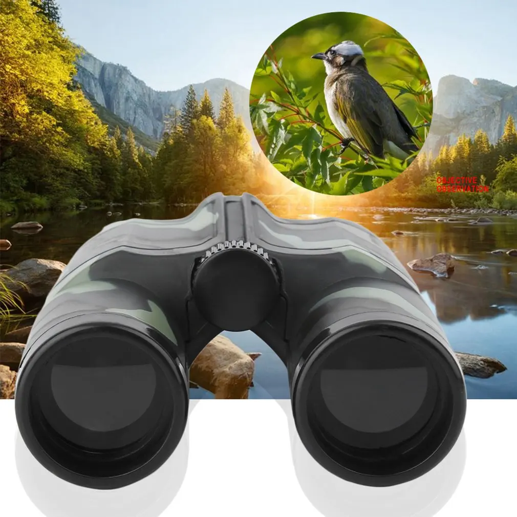 4 X 35mm Binocular Telescope Children Gift Camouflage Portable Plastic Kids Mini Portable Folding Binoculars Telescope Toy