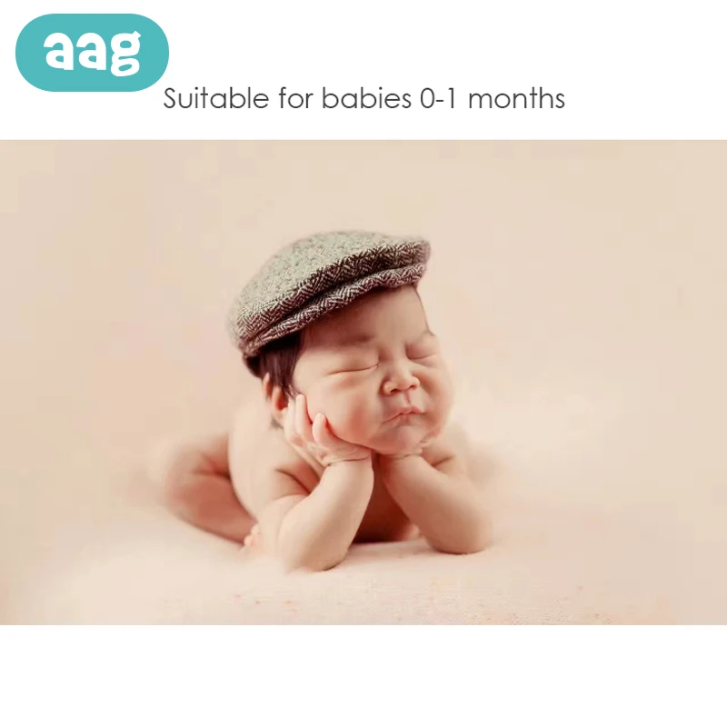 AAG милый ребенок новорожденный фотография костюм остроконечная шапочка шляпа галстук-бабочка хлопок фото реквизит младенческой кепки для мальчиков 0-1 м 0