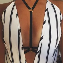 Горячая Женская обвязка для тела укороченный топ из спандекса корректирующий бюстгальтер жгут сексуальный чулок для тела обвязка в стиле гот хараджуку пояс ручной работы Корс