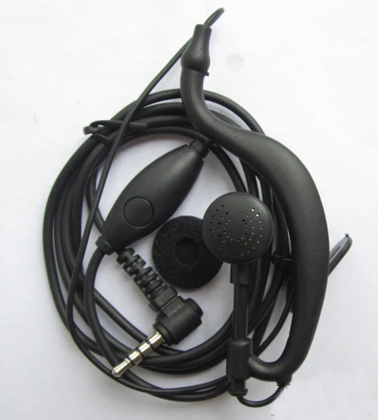 5xHigh Quality G Shape Ear hook Headset Earpiece PTT For Yaesu Vertex
