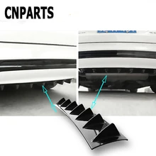 CNPARTS для VW Passat B5 B6 Polo Golf 4 5 Chevrolet Cruze Lada Granta ram Автомобильный задний бампер 3D крутые акулы Стикеры для спойлера