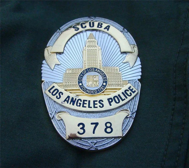 Медные Значки из США Ла Лос Анджелеса LAPD № 13958/16520/брошь значок на лацкан рубашки